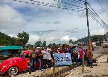Majelis Taklim Balai Wartawan Peduli Bencana Gempa Bumi di Cianjur