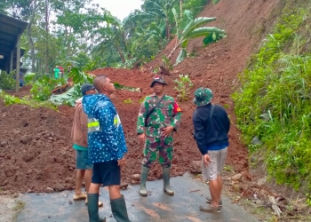 Tebing Setinggi 25 Meter Longsong Akibat Curah Hujan Tinggi di Jepara