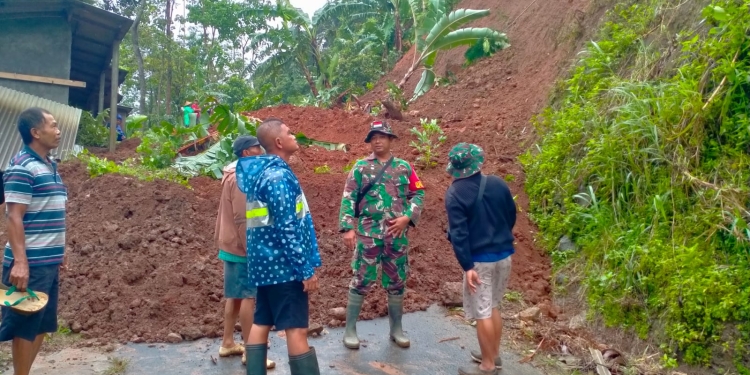 Tebing Setinggi 25 Meter Longsong Akibat Curah Hujan Tinggi di Jepara