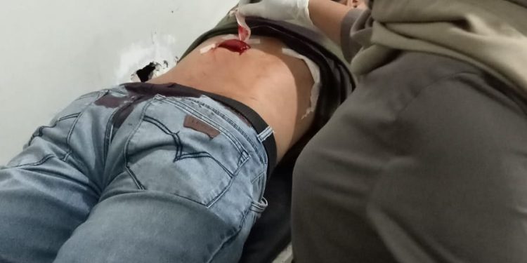 Relawan MRC Ditusuk Oleh Orang Tak di Kenal di Cibinong