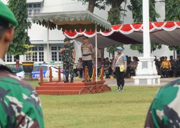 Dandim 0719/Jepara Pimpin Apel Sinergitas TNI Polri, Siap Kawal Program Pemerintah dan Pesta Demokrasi 2024