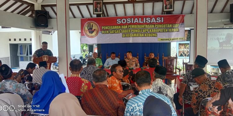Danramil 02/Kedung Hadiri Sosialisasi Pencegahan Dan Pemberantasan Pungutan Liar