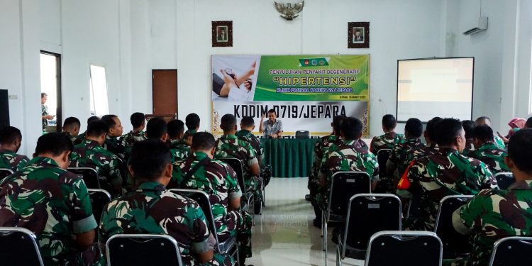 Prajurit TNI Kodim 0719/Jepara Terima Penyuluhan Penyakit Degeneratif