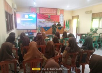 Dan SST Satgas TMMD Sengkuyung Kodim 0719 Berikan Materi Wasbang