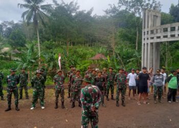 Sebelum Bekerja, Satgas TMMD Sengkuyung Tahap I Kodim Jepara Apel Pagi Terlebih Dahulu