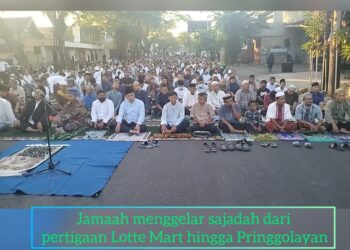 Sholat Iedul Adha di Solo, Muhammadiyah Gelar di 88 Lokasi, Ribuan Umat Padati Jalan Veteran