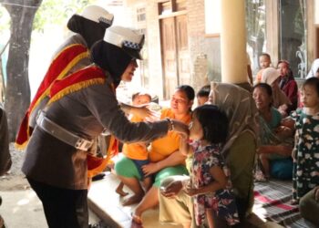 Dukung Penurunan Stunting, Ini yang Dilakukan Polwan Polres Jepara