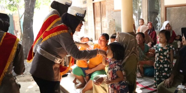 Dukung Penurunan Stunting, Ini yang Dilakukan Polwan Polres Jepara