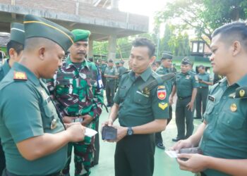 Tertibkan Kelengkapan Administrasi Prajurit dan PNS, Pasi Pers Kodim 0719/Jepara Gelar Pemeriksaan