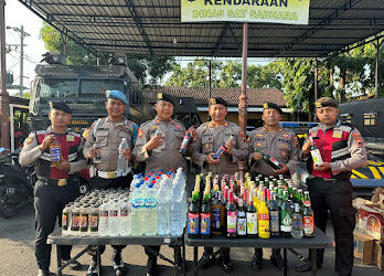Operasi Penyakit Masyarakat, Polres Jepara Kembali Amankan Ratusan Botol Miras
