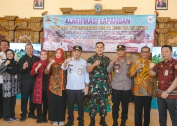 Dandim 0719 Bersama Pj Bupati Jepara Dampingi Tim Penilai Lomba Desa Tingkat Regional II