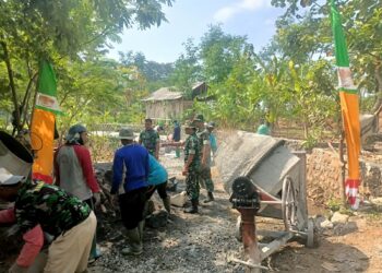 Angkong Menjadi Alat Paling Berperan di TMMD Sengkuyung Tahap II Kodim 0719/Jepara