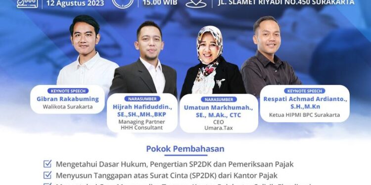 Umara.tax Kupas Tuntas Soal SP2DK dan Pemeriksaan Pajak di Sala View , Peserta Membludak