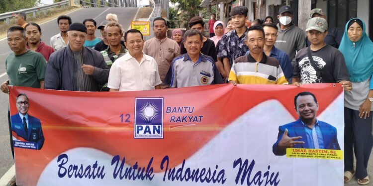 Gayeng Penuh Antusias Konsolidasi Caleg PAN DPR RI ( Umar Hasyim ) Di Talang Bayat Klaten 
