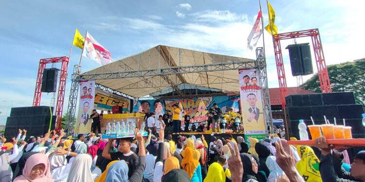 Prabowo Gibran Sragen Gegerkan Plupuh Lewat Aksi Senam Goyang Gemoy