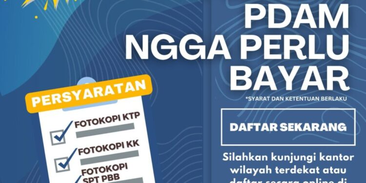 Awal Tahun, Tirta Asasta Keluarkan Program Gratis Biaya Pemasangan