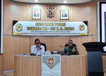 Widya Iswara Sespim Polri Brigjen Pol Susetio Cahyadi Bicara Manajemen Resiko dihadapan Serdik Sespimti Polri Dikreg ke-33, Sespimmen Polri Dikreg ke-64 Tahun 2024