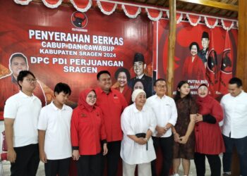 Untung Wiyono Antar Untung Wibowo Untuk Teruskan Untung Yuni Jadi Bupati Sragen