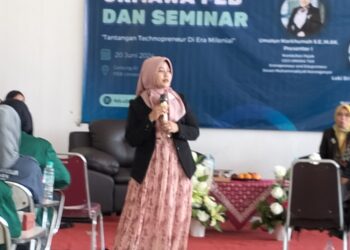 Ajak Mahasiswa Menjadi Enterpreneur , via Seminar Tantangan Technopreneur di Era Milenial di Universitas Boyolali