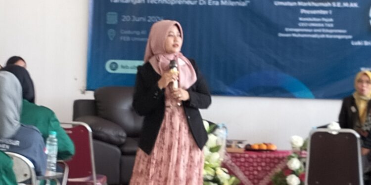 Ajak Mahasiswa Menjadi Enterpreneur , via Seminar Tantangan Technopreneur di Era Milenial di Universitas Boyolali