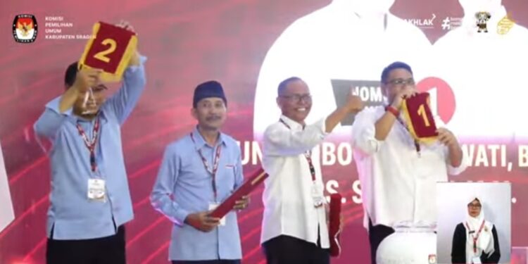 Bowo-Wardi Didukung Pak Untung, Sigit -Suroto Diperkuat Wina Sukowati, Pilkada Kabupaten Sragen Tambah Gayeng 