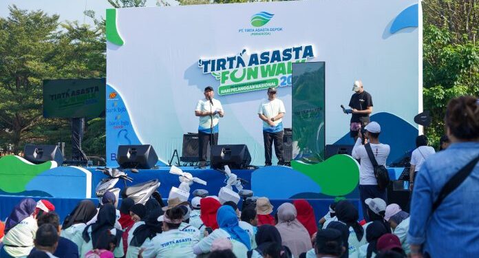 Diapresiasi Walikota Depok : Tirta Asasta Gelar Fun Walk DAlam Rangka Hari Pelanggan Nasional