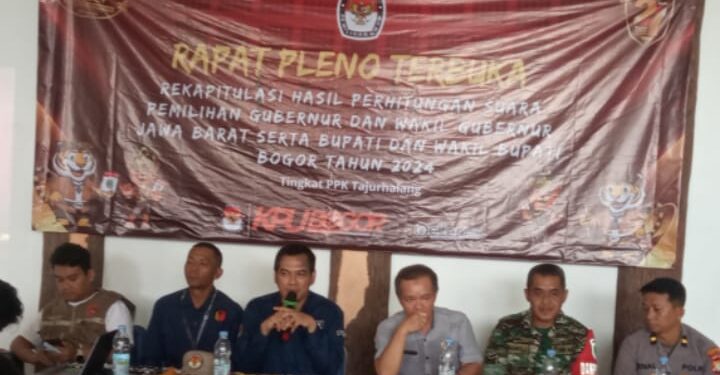 PPK Tajurhalang Gelar Rapat Pleno Rekapitulasi Suara Pilkada 2024