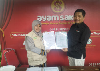 Sertifikat halal , BPJPH ( Badan Penyelenggara Jaminan Produk Halal ).  ” Ayam SAKO ” Sragen Nomor 1