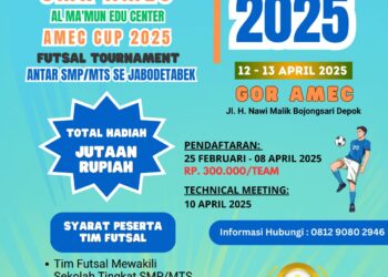 SMK AMEC Serua Akan Gelar Turnamen Futsal Antar SMP/MTs se Jabodetabek