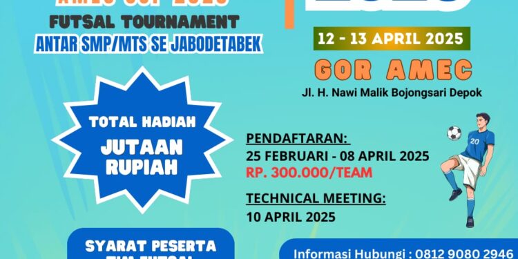 SMK AMEC Serua Akan Gelar Turnamen Futsal Antar SMP/MTs se Jabodetabek