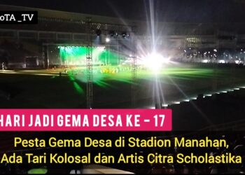 Gema Desa Versi Gombloh Sujarwanto Sikapi Silatnas HUT 17 di Stadion Manahan 
