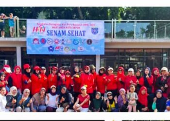 Srikandi Wartawati Kota Depok Gelar Senam Sehat Bersama