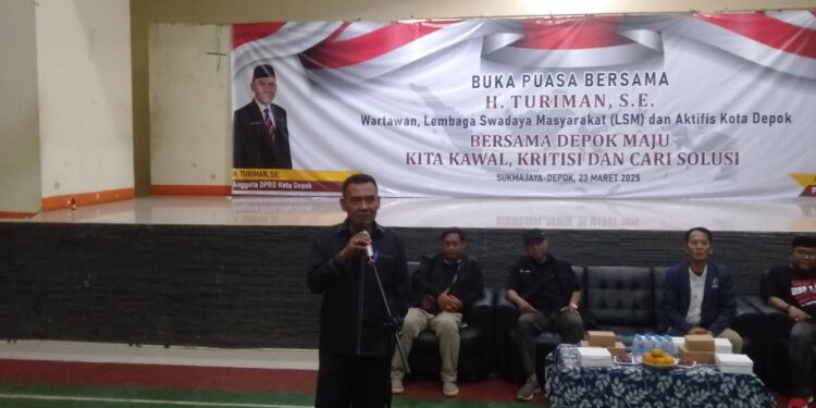Anggota DPRD kota Depok Turiman Gelar Buka Puasa Bersama Berbagai Wartawan, LSM dan Aktivis se-kota Depok