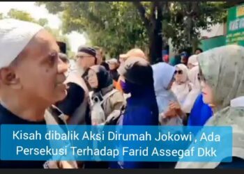 Kisah dibalik Aksi Dirumah Jokowi , Ada Persekusi Terhadap Farid Assegaf Dkk