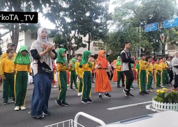 SD Mapan Jagalan Gelar Karya di CFD Solo diawali Dengan SAI