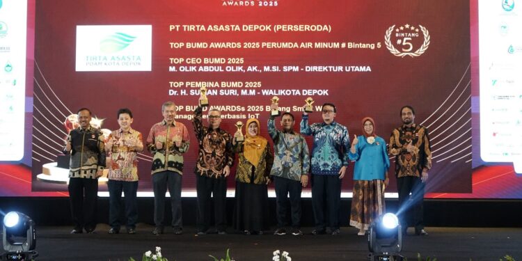 PT Tirta Asasta Depok Raih Penghargaan Bergengsi di Top BUMD Awards 2025