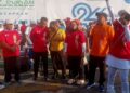 Flashmob Road to Persada cup 7 di car free day Depok