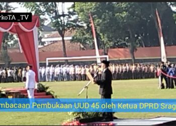 Ketua DPRD Sragen 6 X Jadi Petugas Upacara HUT RI Bupati – Anggota DPRD Budiono Rahmadi Baru Pertama