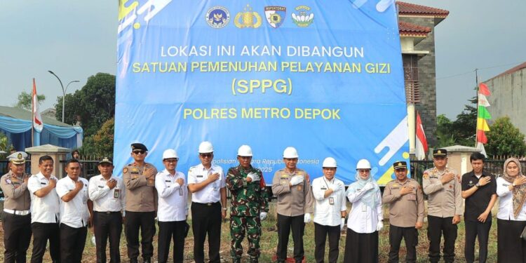 Kapolres Metro Depok Lakukan Groundbreaking SPGG di Bojong Pondok Terong, Dukung Program Makan Bergizi Gratis