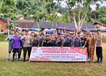 Polsek Talegong Amankan Pertandingan Sepak Bola dalam Rangka HUT RI ke-80