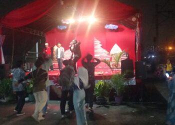 PUNCAK PERINGATAN HUT KE-80 RI DI ATAS TOL CIJAGO-MARGONDA