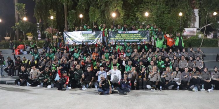 Forkopimda dan Komunitas Ojol Depok Gelar Doa Bersama Demi Keselamatan Bangsa