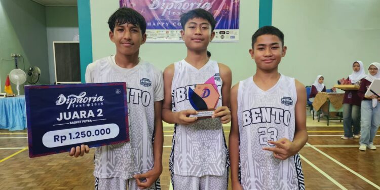 Team Basket Ball Putra SMPN 3 BENTO Raih Juara 2 dan Team Putri Raih Juara 3, Turnamen Diphoria Fest 2025