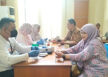 Manfaatkan Cek Kesehatan, Sekwan DPRD : Ingatkan Pentingnya Pola Hidup Sehat dan Olahraga
