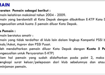 GEDOR Sayangkan Adanya Manipulasi Data Pada Liga 4 Kota Depok