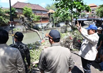 Presiden Republik Indonesia Didampingi Kepala BNPB, Tinjau Lokasi Terdampak Banjir Denpasar