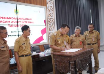 Perkuat Fungsi Pengawasan, Bupati Sigit Tandatangani Internal Audit Charter