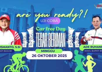 AKHIR PEKAN TANPA POLUSI ! Warga Cibinong Bisa Nikmati Car Free Day Perdana di Jl. Tegar Beriman