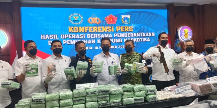 1.259 Orang dalam Operasi Bersama Pemberantasan Kampung Narkoba Diamankan BNN