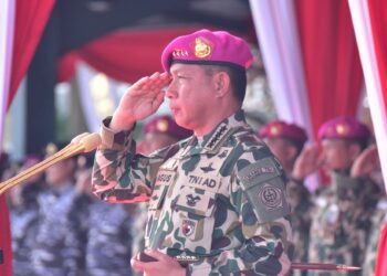 HUT ke-80 Korps Marinir TNI AL di Kesatrian Marinir R. Hartono Cilandak